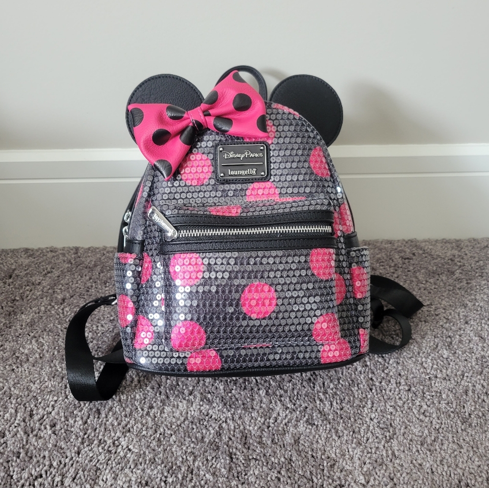 Disney Parks Sequined Minnie Mouse Loungefly